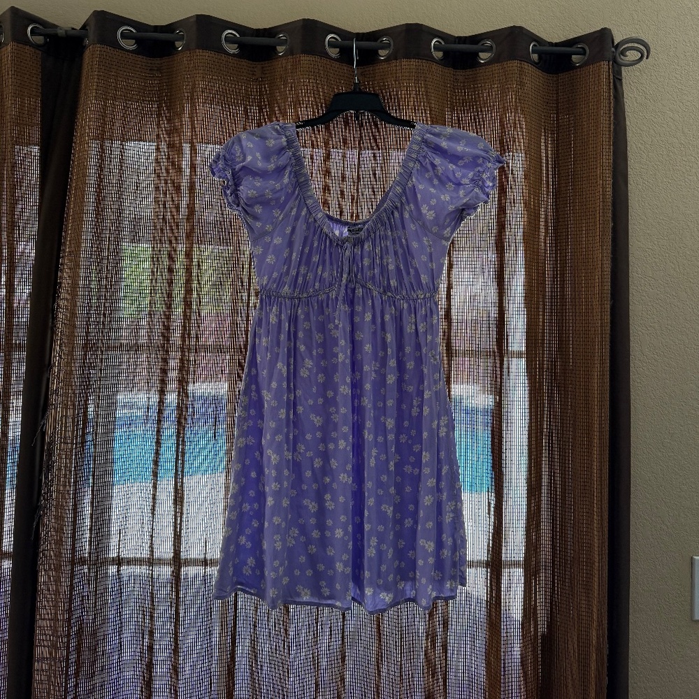 Purple Mini Spring/Summer Dress